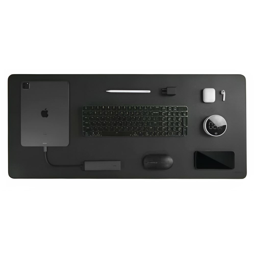 MIIIW Mouse Pad Monochrome leather Size XL (900 x 400 x 2 mm), Black - Image 3