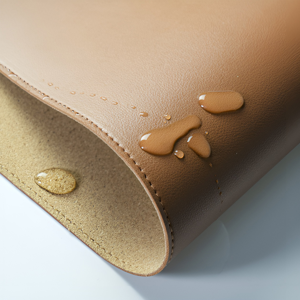 MIIIW Mouse Pad Monochrome leather Size XL (900 x 400 x 2 mm), Brown - Image 2