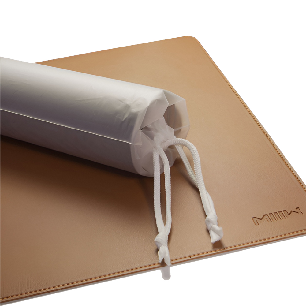 MIIIW Mouse Pad Monochrome leather Size XL (900 x 400 x 2 mm), Brown - Image 3
