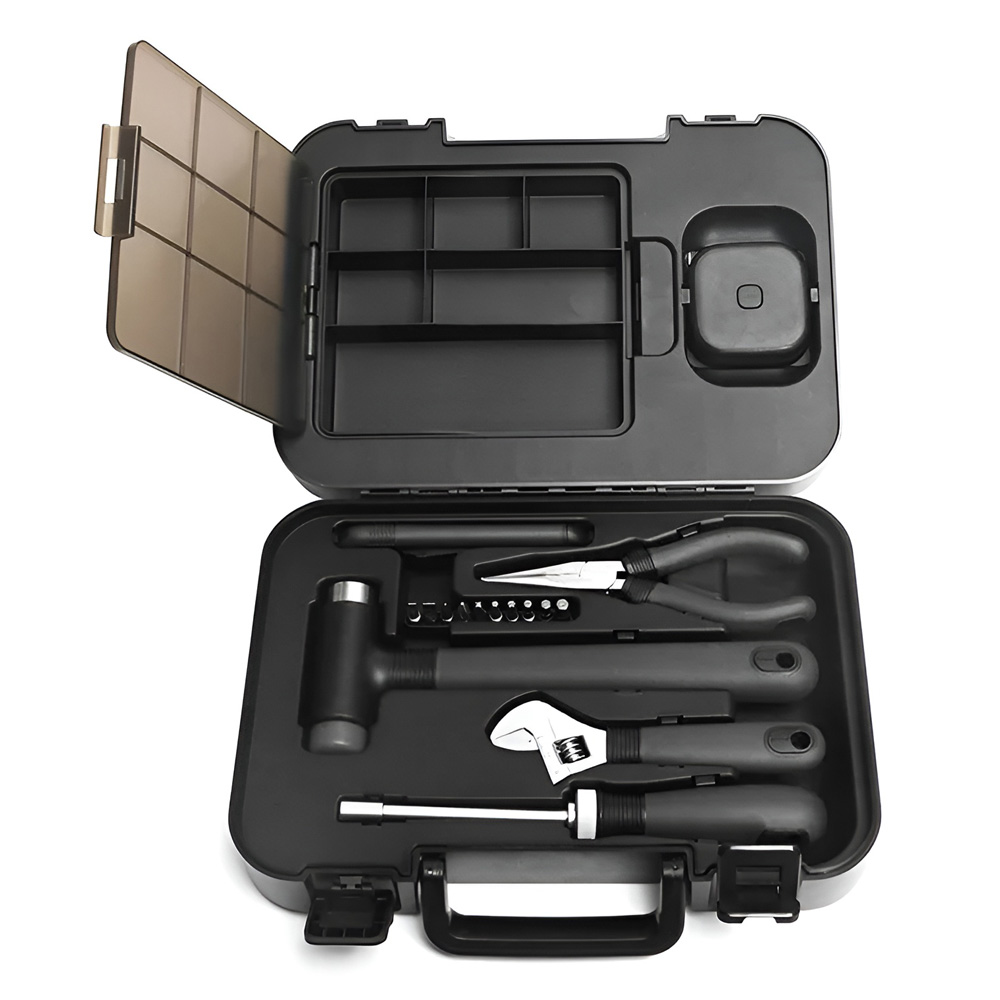 MIIIW Portable Home Tool Kit 6+2, Black - Image 2