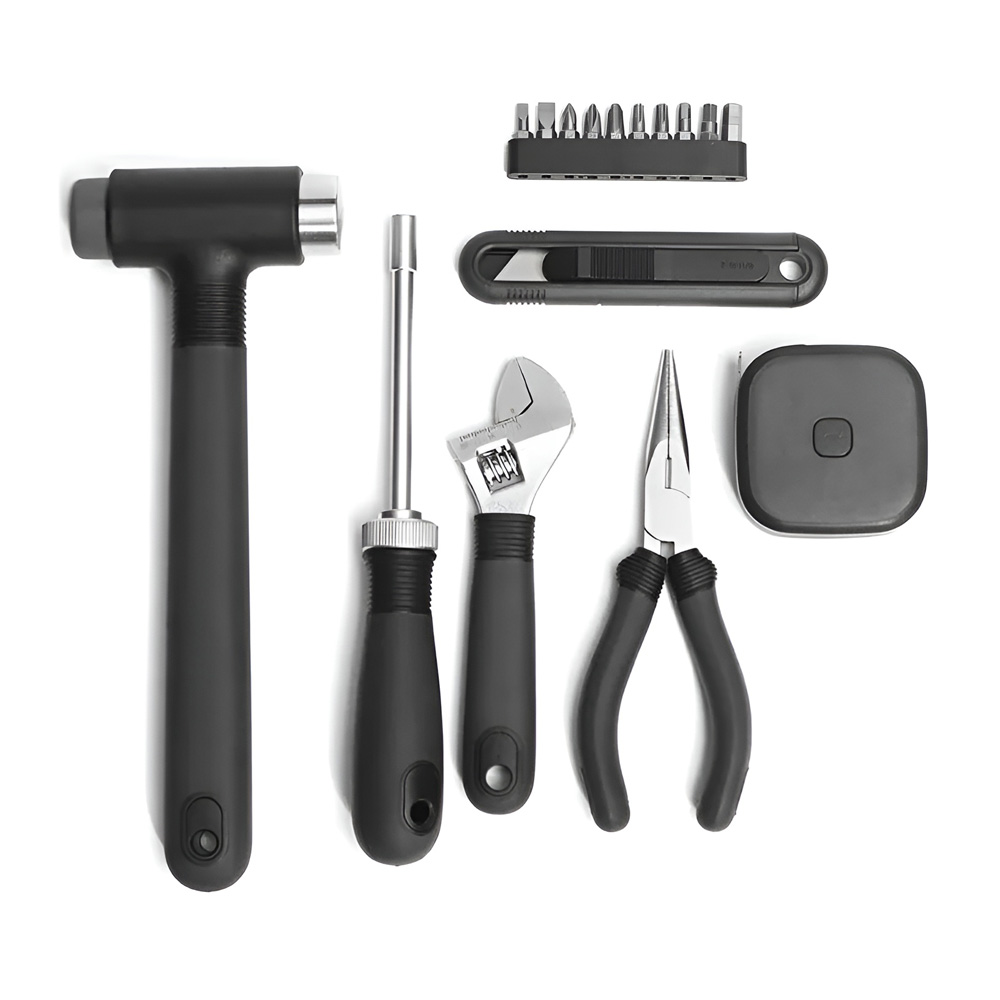 MIIIW Portable Home Tool Kit 6+2, Black - Image 3