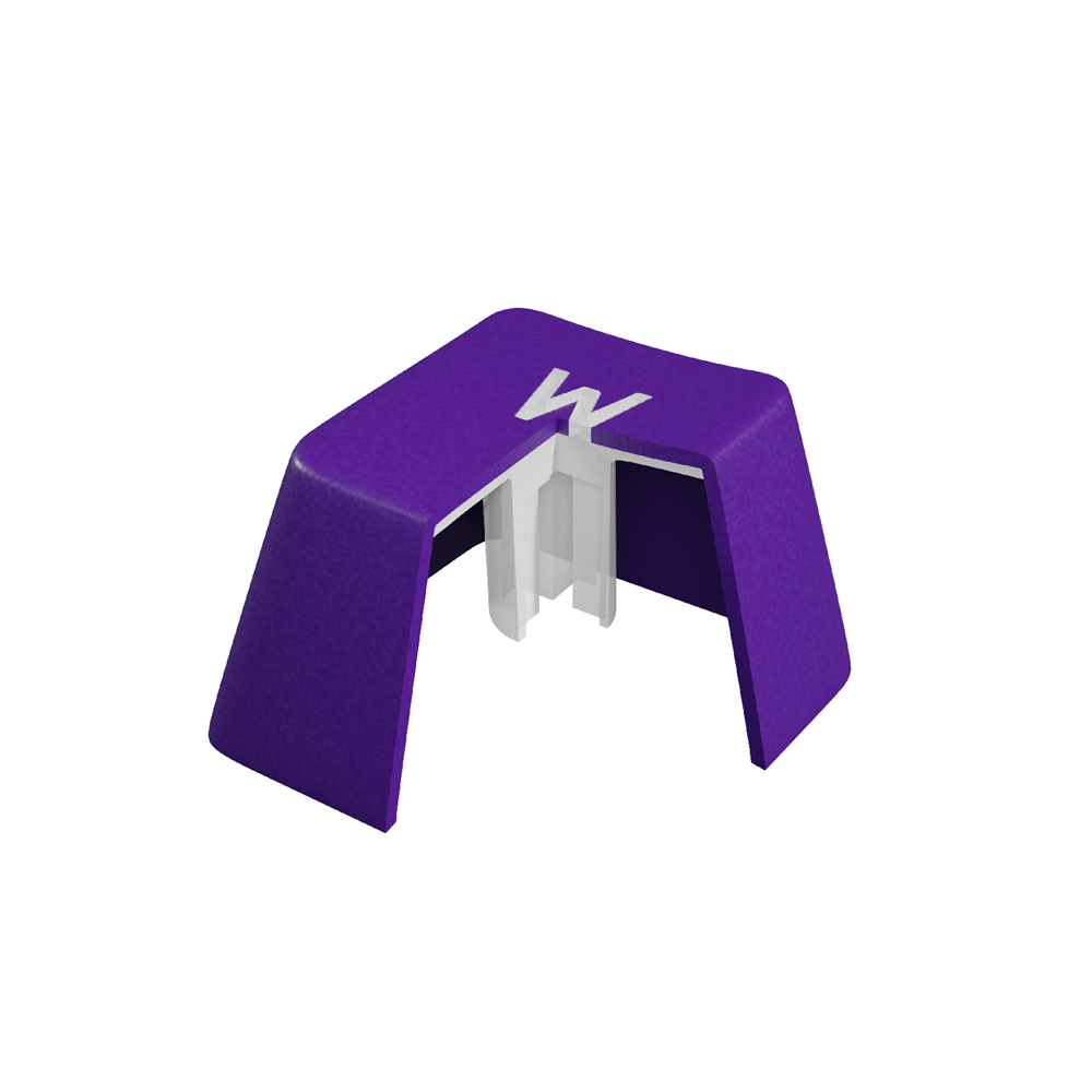 Keycaps Genesis Lead 300 Violet Double Shot - Image 2