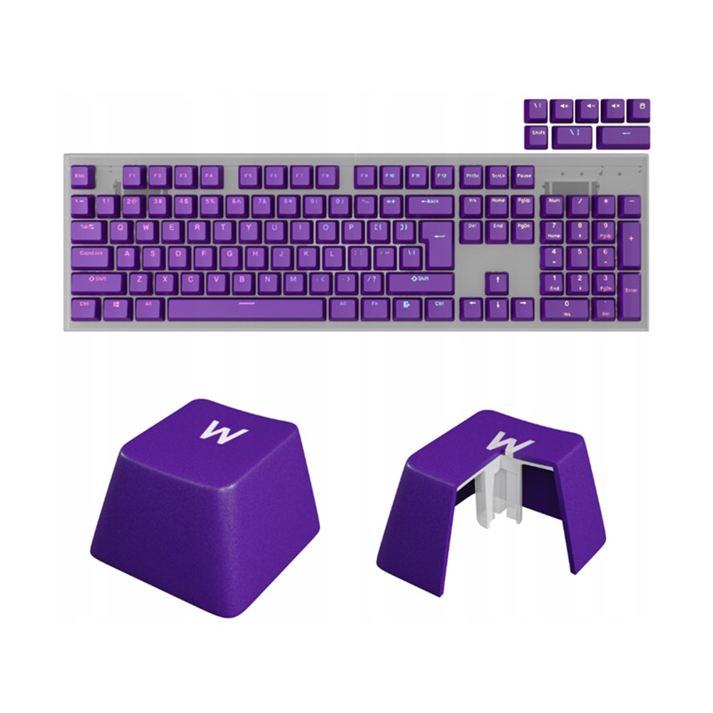 Keycaps Genesis Lead 300 Violet Double Shot - Image 3