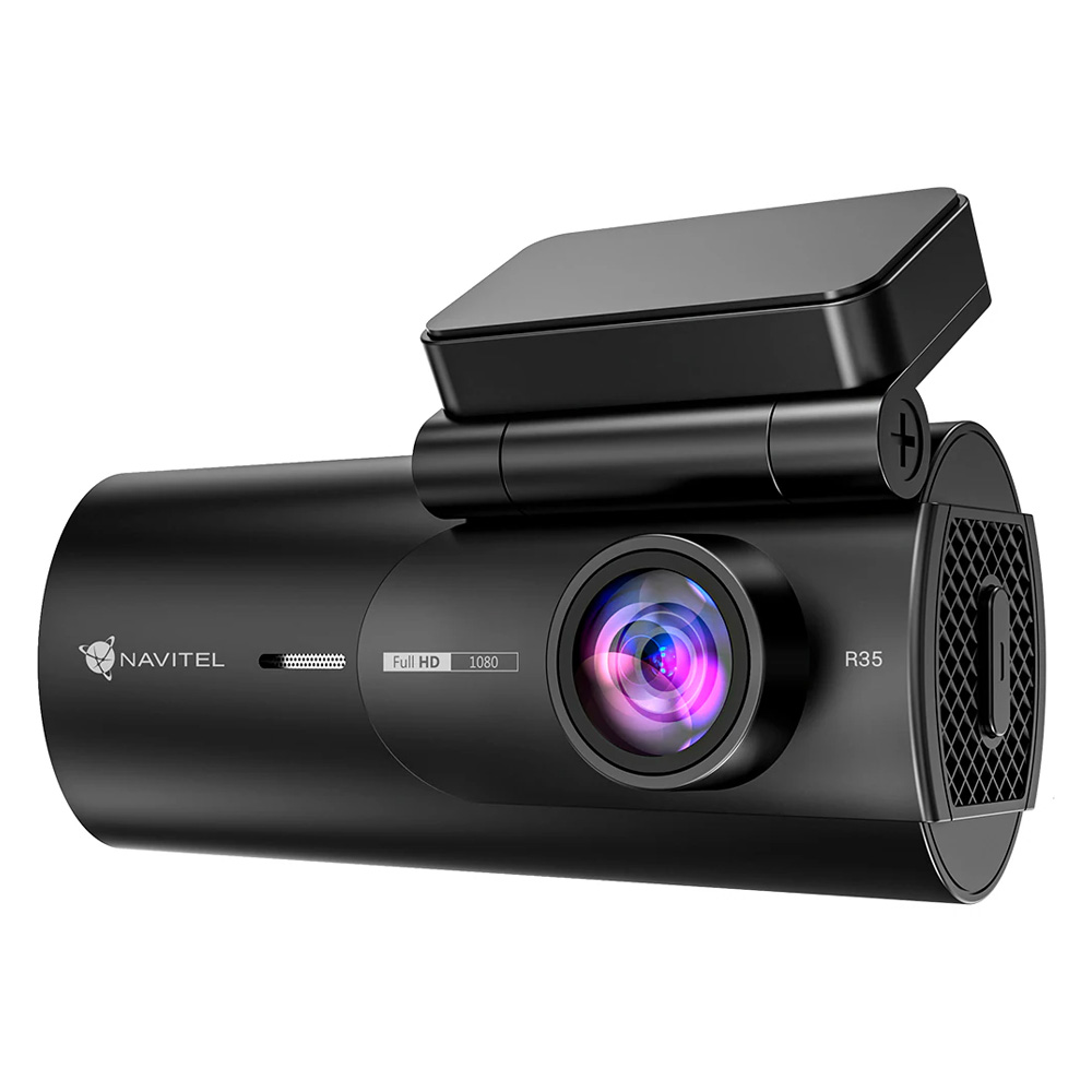 Navitel R35 Car Video Recorder + WOO MicroSD Card UHS-I (U1) (C10) + SD Adapter, Integra, 64 GB