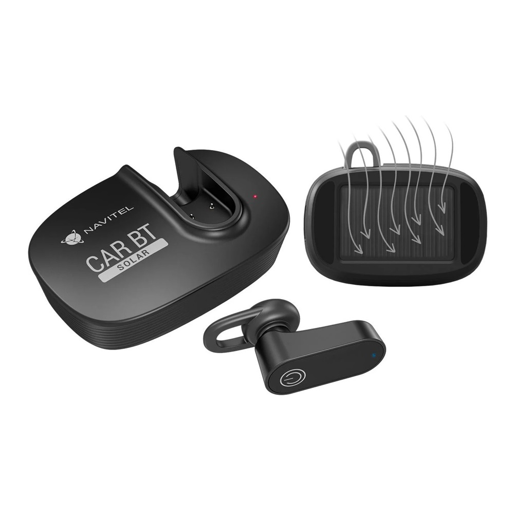 Navitel In-Ear Headset Bluetooth Solar Car, Black (Damaged Box) - Image 3