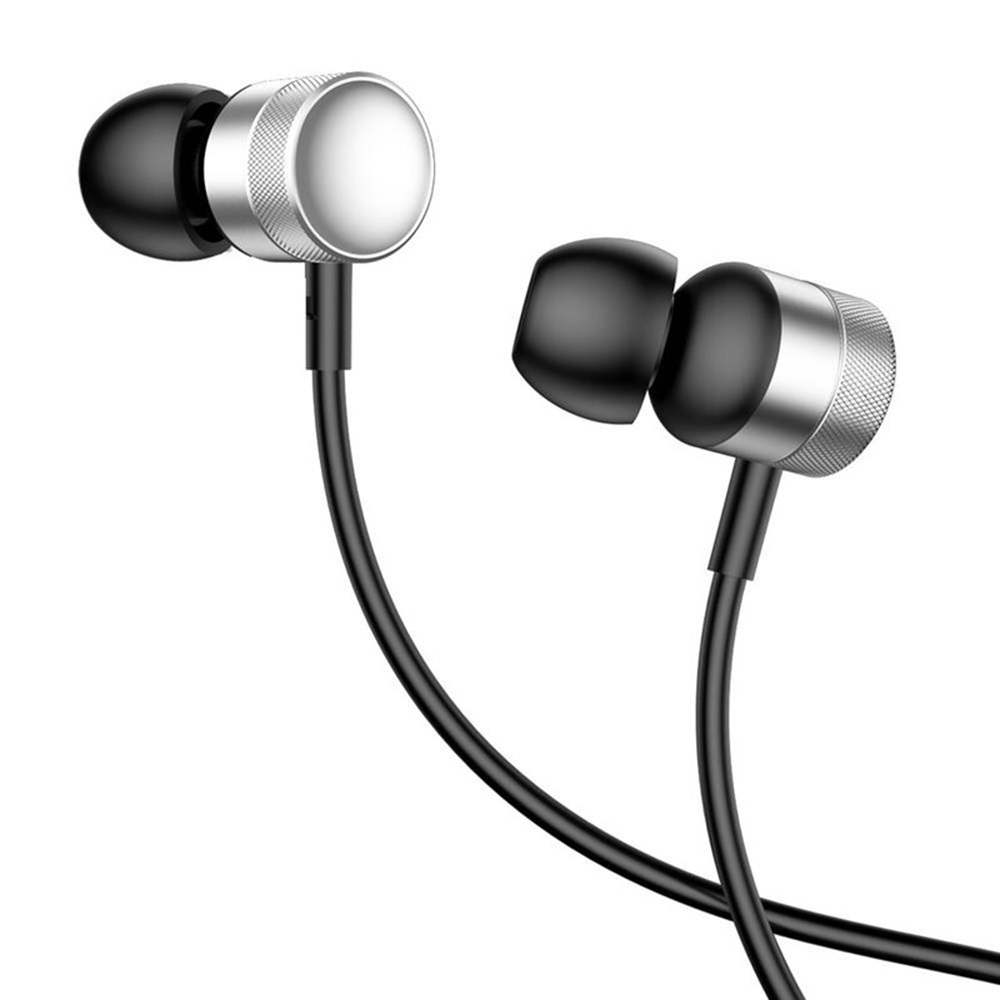 Baseus In-Ear Earphones Encok 3.5mm with Mic H04, Silver - Image 3
