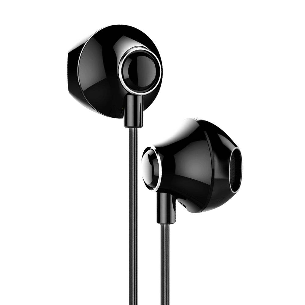 Baseus Half In-Ear Earphones Encok 3.5mm with Mic H06, Black - Image 2