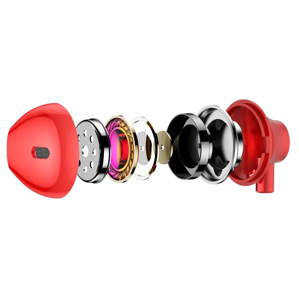 Baseus Half In-Ear Earphones Encok 3.5mm with Mic H06, Red - Image 3