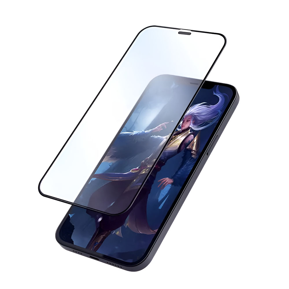 Nillkin Tempered Glass Fog Mirror Full Coverage Matte iPhone 12 Pro Max, Black - Image 2