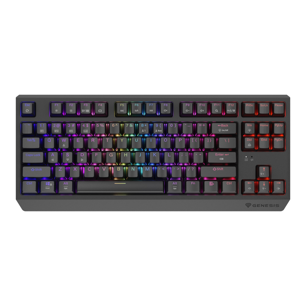 Genesis Gaming Keyboard Thor 230 TKL Wireless US Black RGB Mechanical Outemu Panda