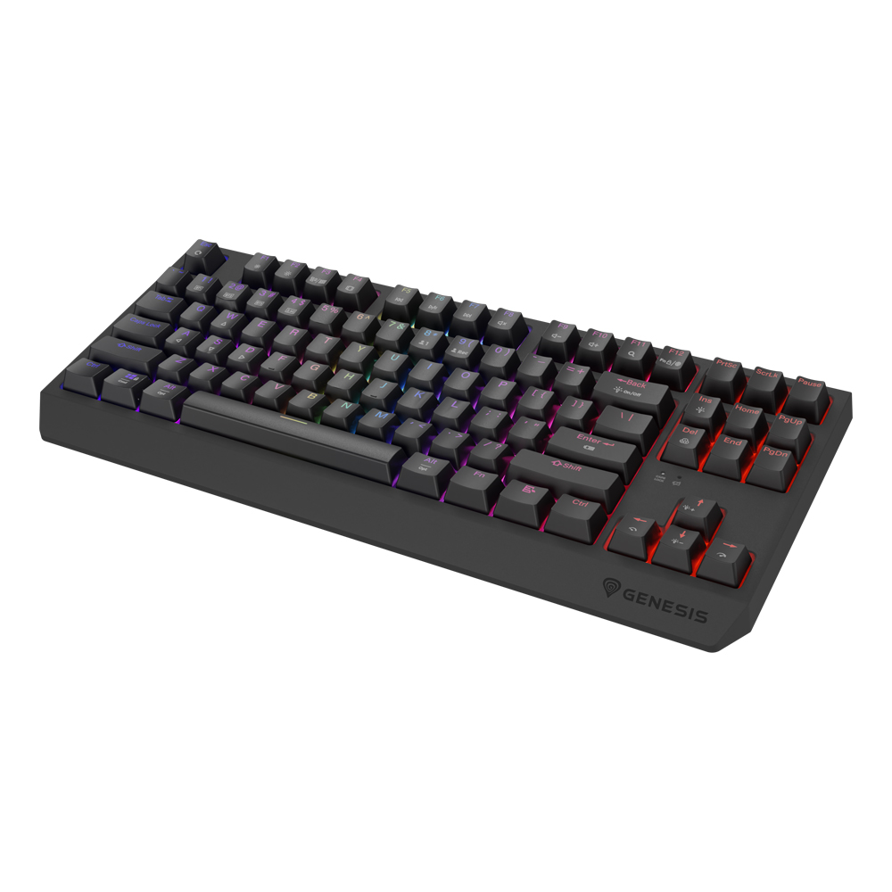 Genesis Gaming Keyboard Thor 230 TKL Wireless US Black RGB Mechanical Outemu Panda - Image 2