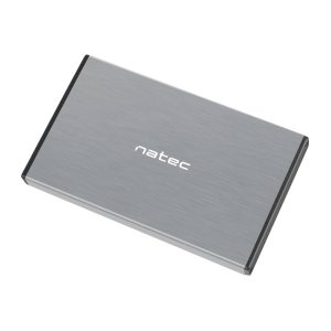 Natec External HDD/SSD Enclosure Rhino Go SATA 2.5" USB 3.0, Grey