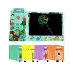 Newlight LCD writing tablet 8.5”with Talking Flash Card, Educational Toy, Green