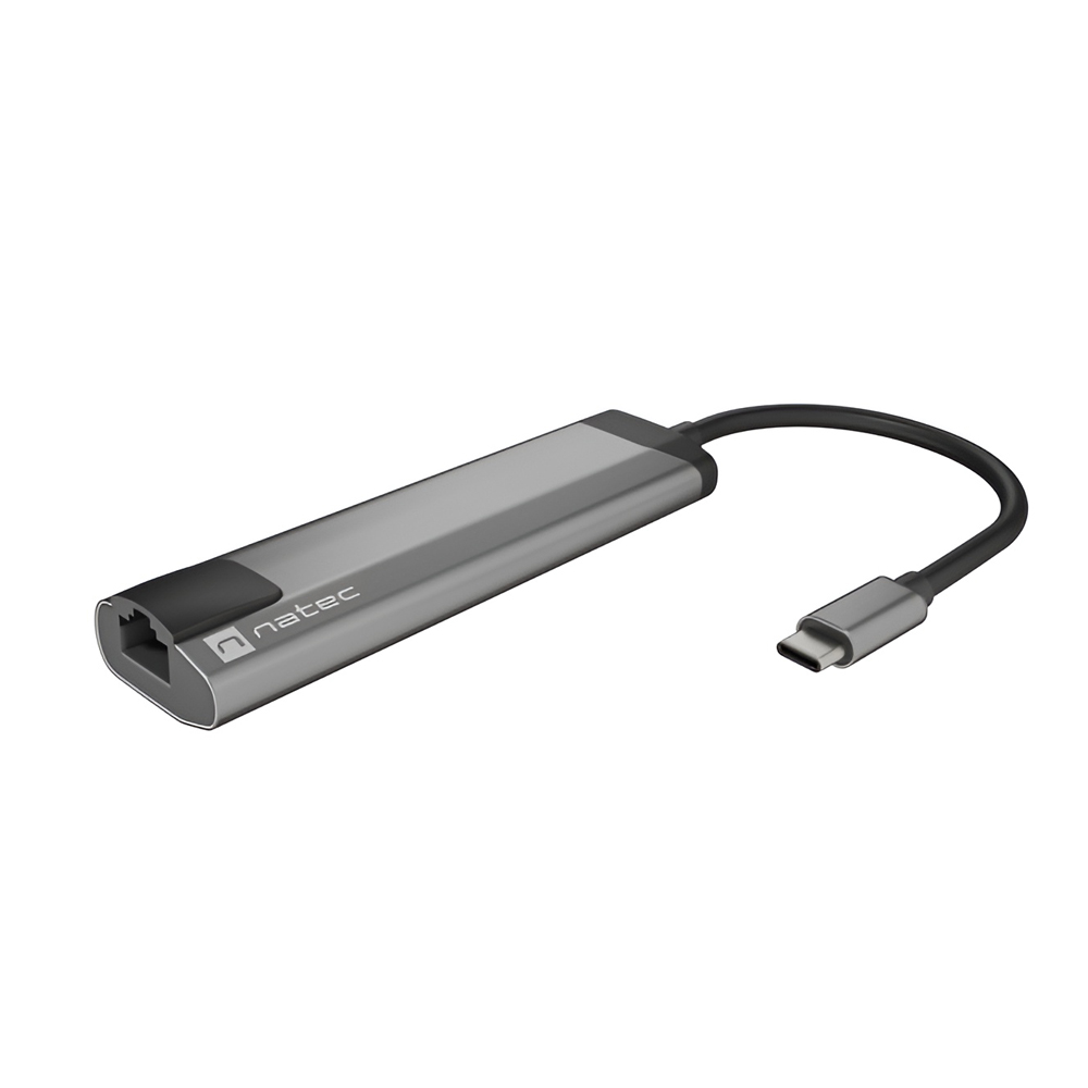 Natec Fowler Go Usb-C Multiport Adapter 5 In 1 2x Usb 3.0 Hub, Hdmi 4k, Usb-CPd, Rj45 - Image 2