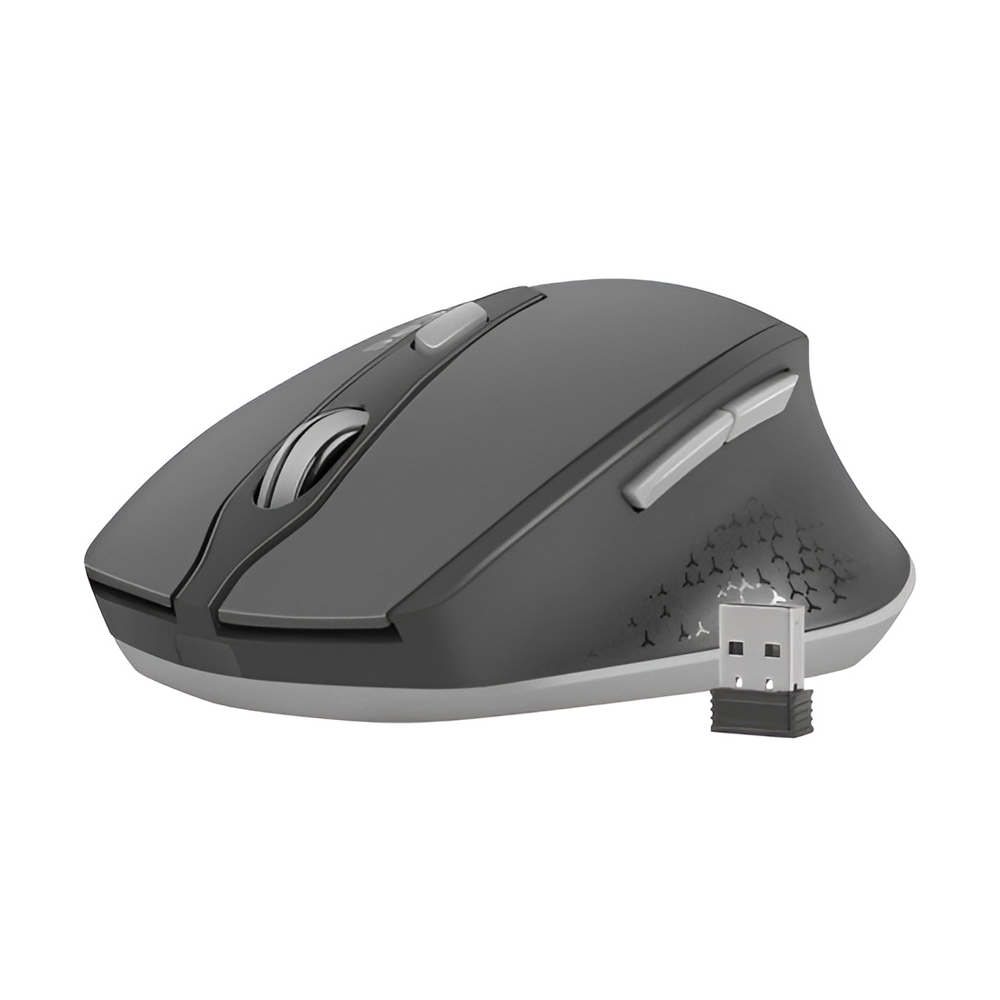 Natec Mouse Siskin, 2400 DPI, Optical Wireless, Black-Grey - Image 3