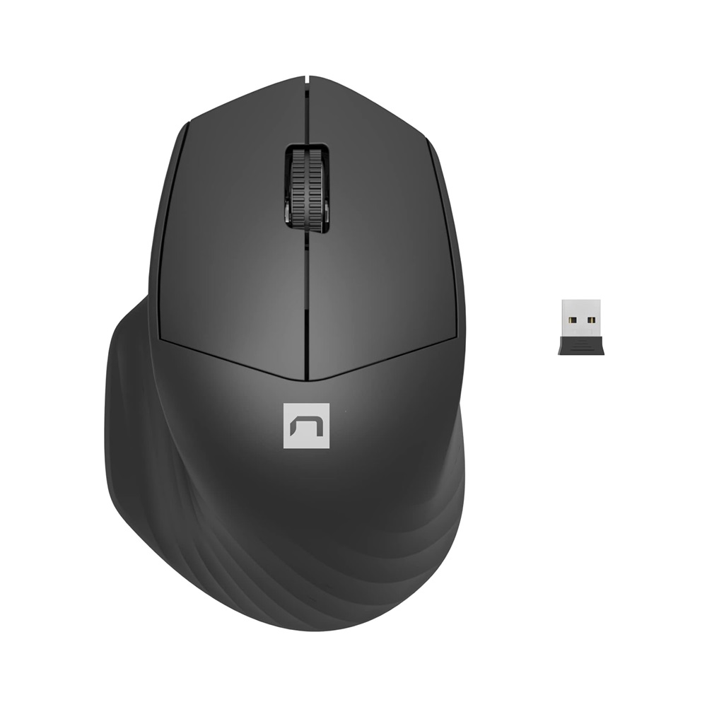 Natec Mouse Siskin 2 Wireless 1600dpi Bluetooth 5.0 + 2.4ghz, Black - Image 2
