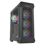 Genesis Case Irid 505, ARGB, Midi, USB 3.0 Panel, 4 Fans Included, Tempered Glass