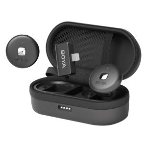 Boya Wireless Microphone Dual-Channel System (Omic-D-B), Lightning Jack, Black