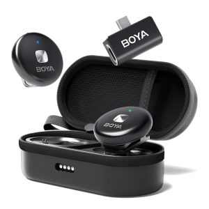 Boya Wireless Microphone Dual-Channel System (Omic-U-B), Type-C Jack, Black