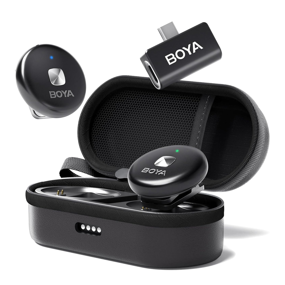 Boya Wireless Microphone Dual-Channel System (Omic-U-B), Type-C Jack, Black