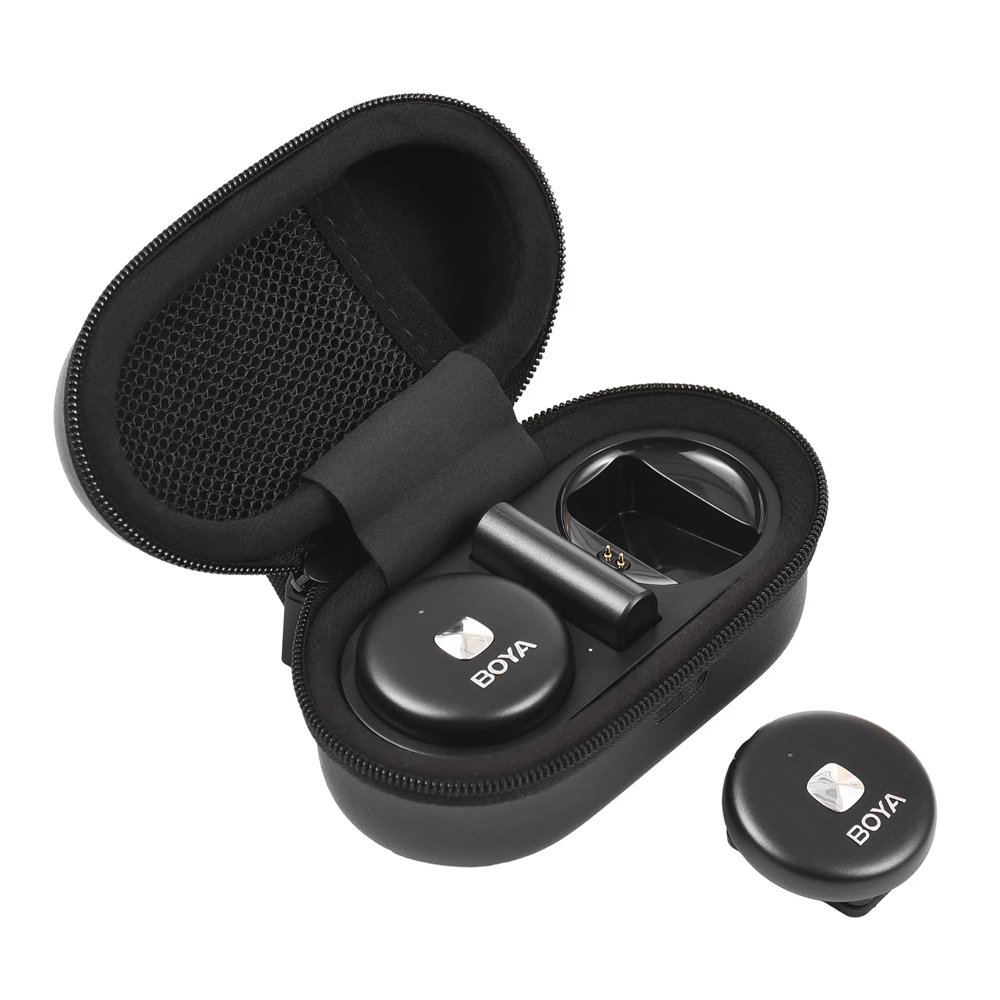 Boya Wireless Microphone Dual-Channel System (Omic-U-B), Type-C Jack, Black - Image 2