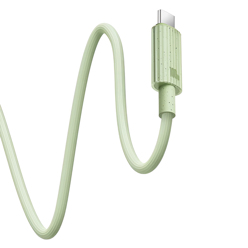Baseus Cable Habitat Series Type-C to Type-C 5A 100W 1m, Natural Green - Image 3
