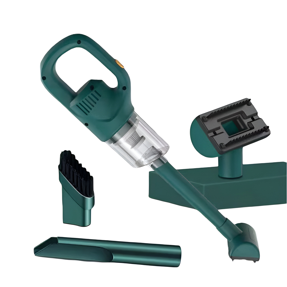 Portable Car Vacuum Cleaner XC-106, 5500 PA, Power 25W, Battery 1800mAh, Green - Image 2