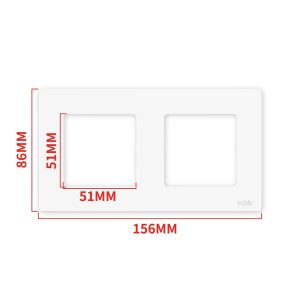 Moes Star Ring Switch Panel EU Version 2 Gang, White