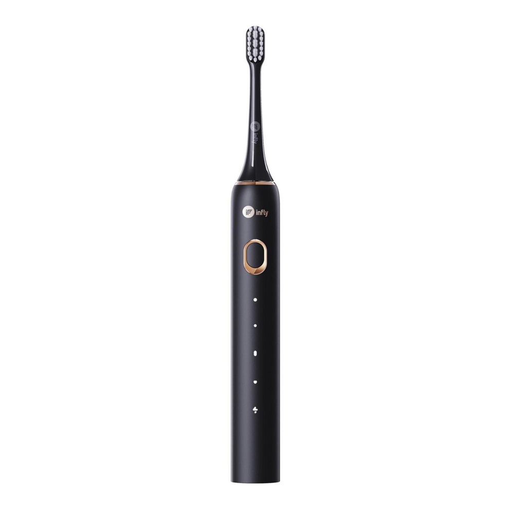 Infly Electric Toothbrush PT02 with Travel Case, Black