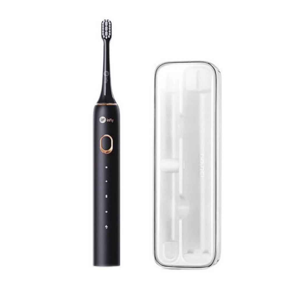 Infly Electric Toothbrush PT02 with Travel Case, Black - Image 2
