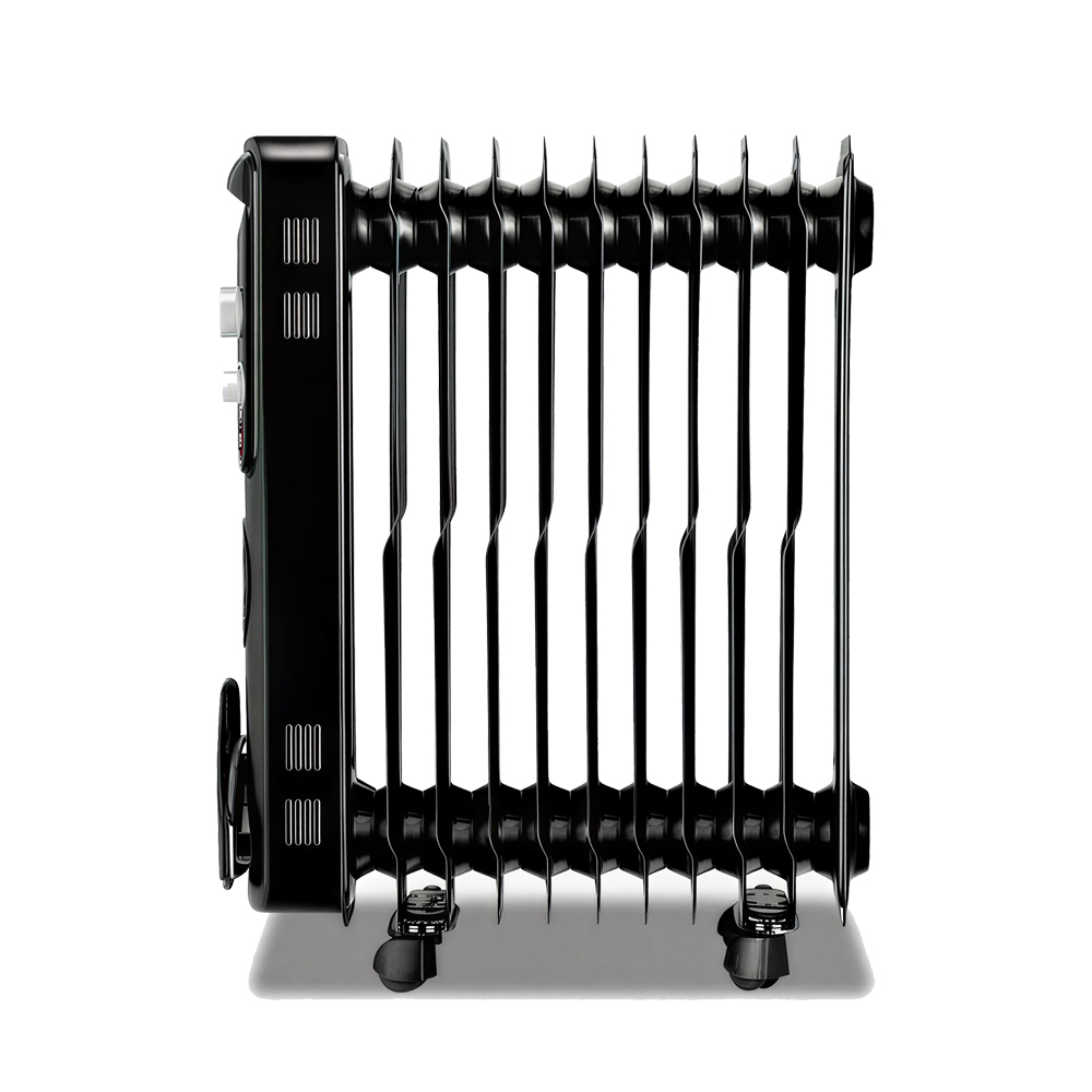Raf Oil Radiator + Turbo Fan R.1129B, 11 Sections, 2900W, Black - Image 2