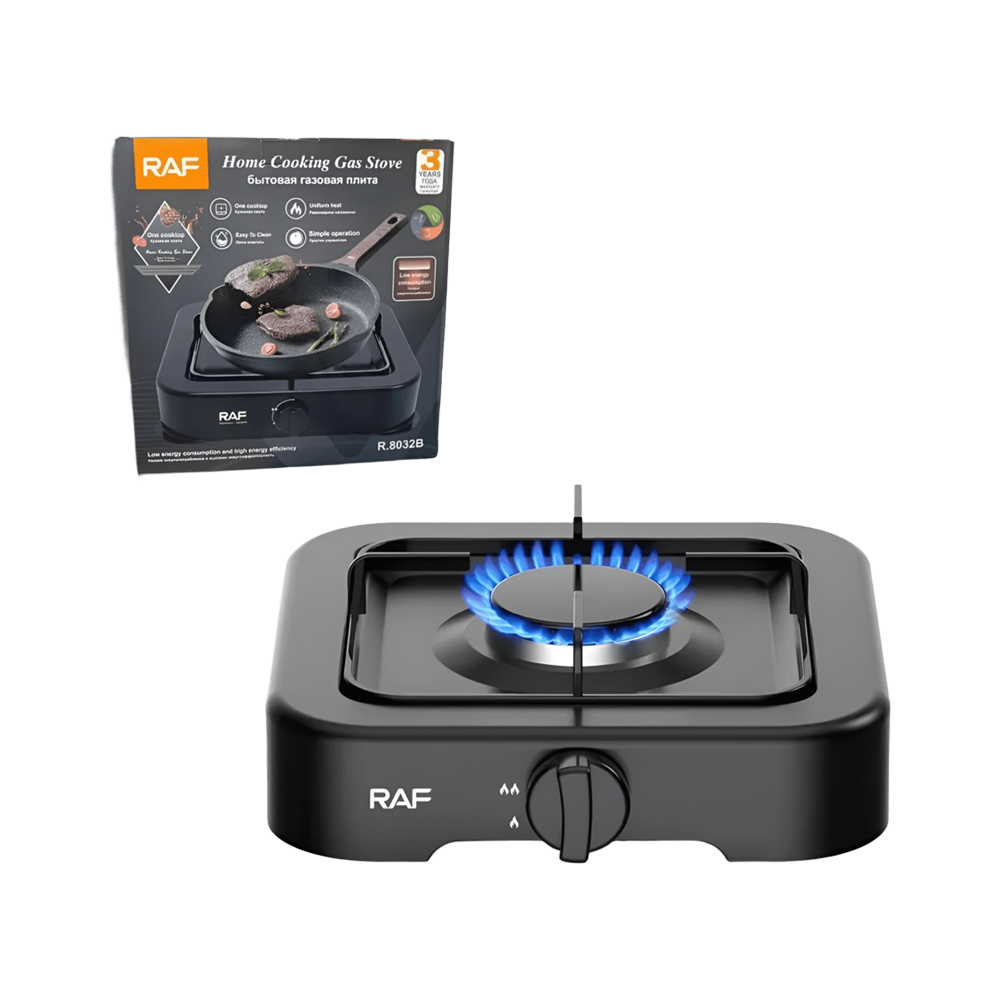Raf Home Gas Stove R.8032B, Black - Image 3