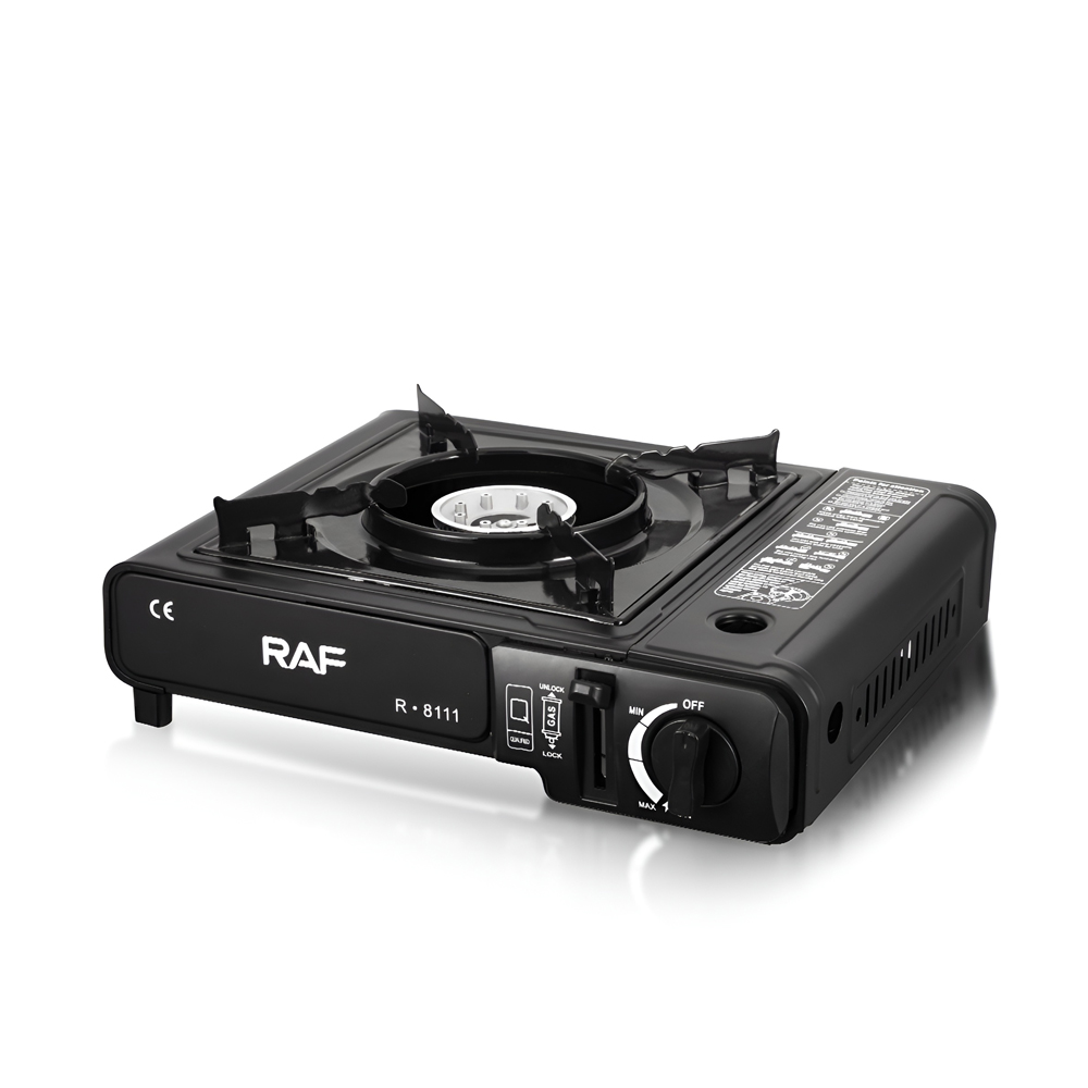 Raf Portable Gas Stove R.8111, Black - Image 2