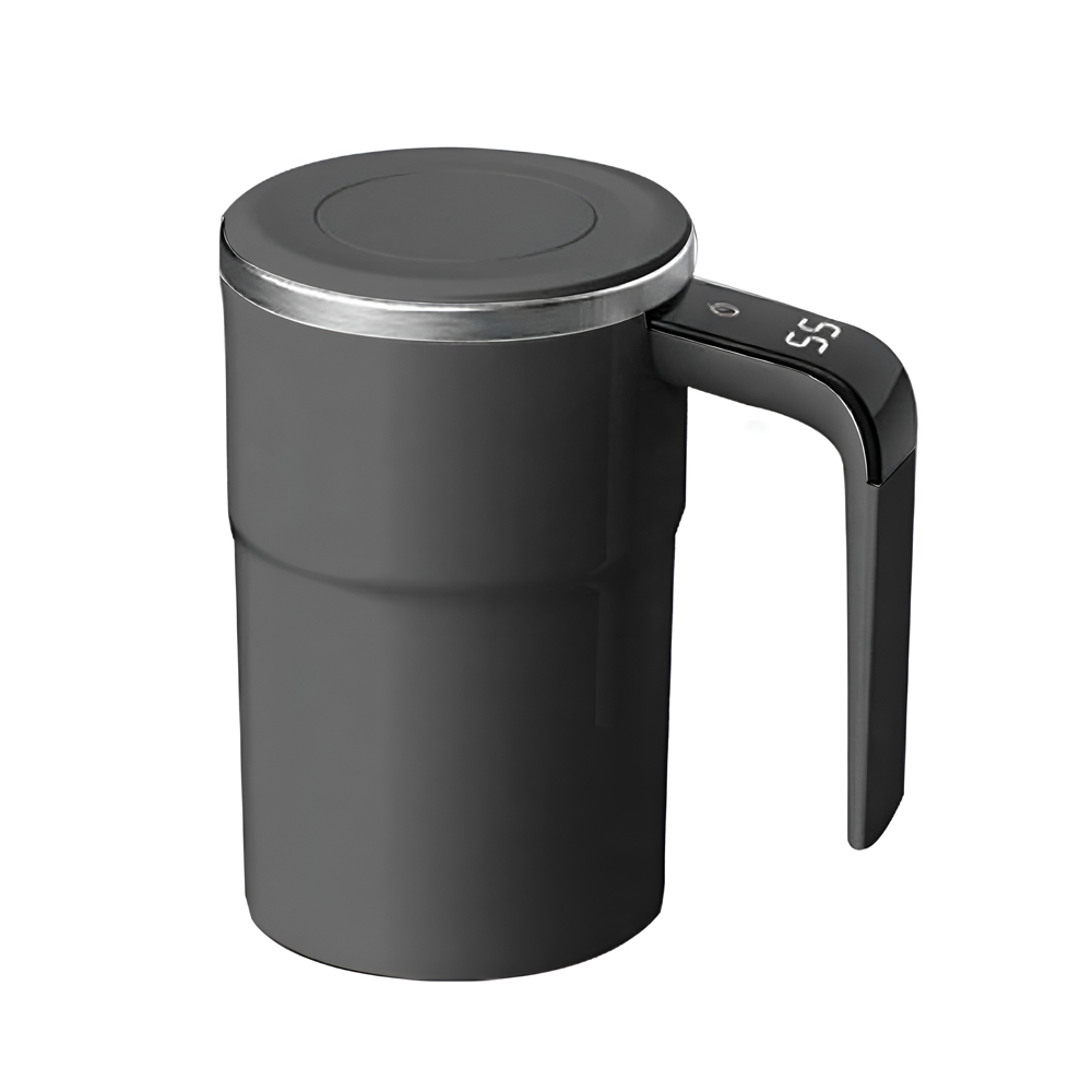 Smart mug self mixing with temperature display 380ml, Black - Image 2