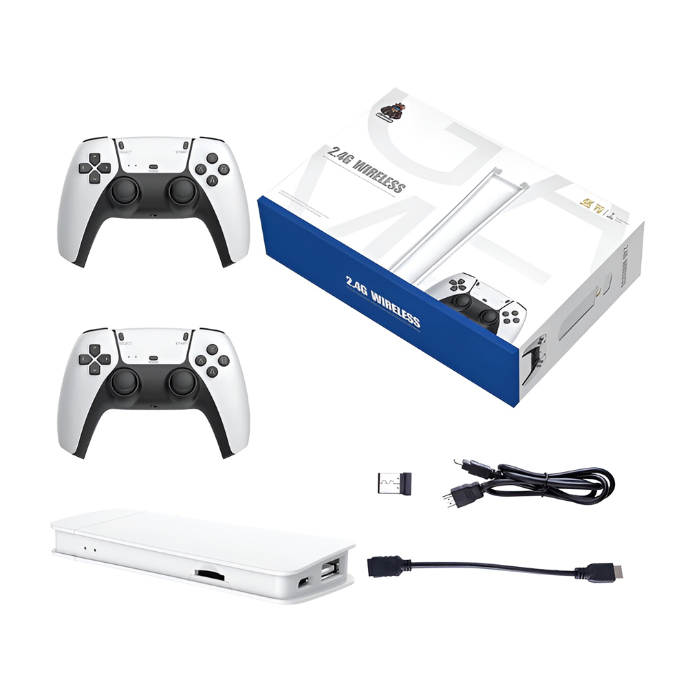 Retro Game Console M15 Plus 64GB 20000 Games, White - Image 3