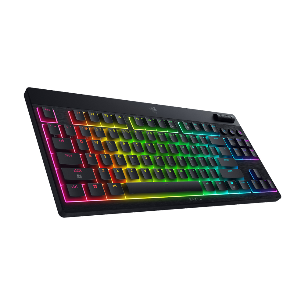 Razer Keyboard Mechanical BlackWidow V4 Tenkeyless HyperSpeed Wireless (Yellow Switch) US Layout - Image 3