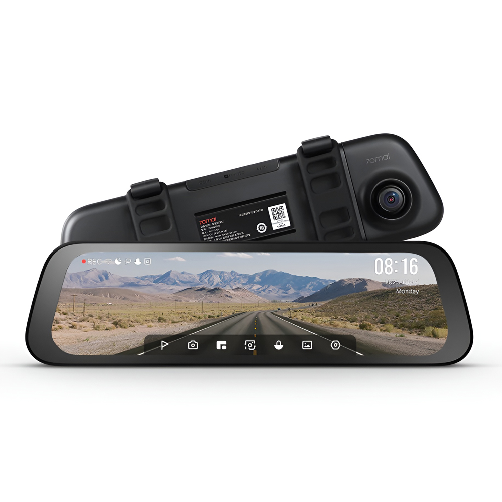 70Mai RearView Mirror Dash Cam Set + Rear Camera S500 - Image 2