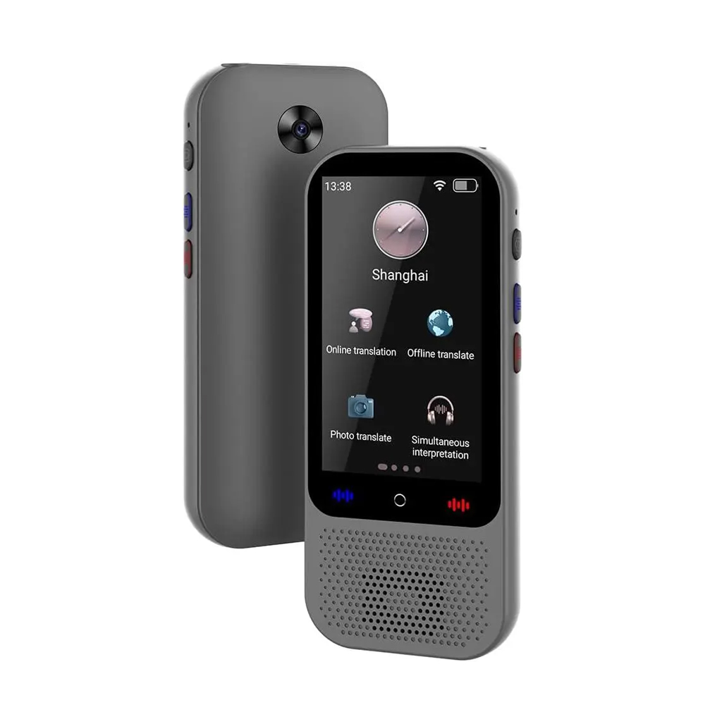 AI Translation Device Real Time S80 Pro 138 Languages/19 offline, 3", 1/8 GB, Black