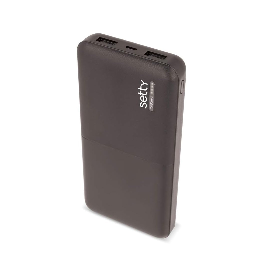 Setty Power Bank 10000 mAh, Black