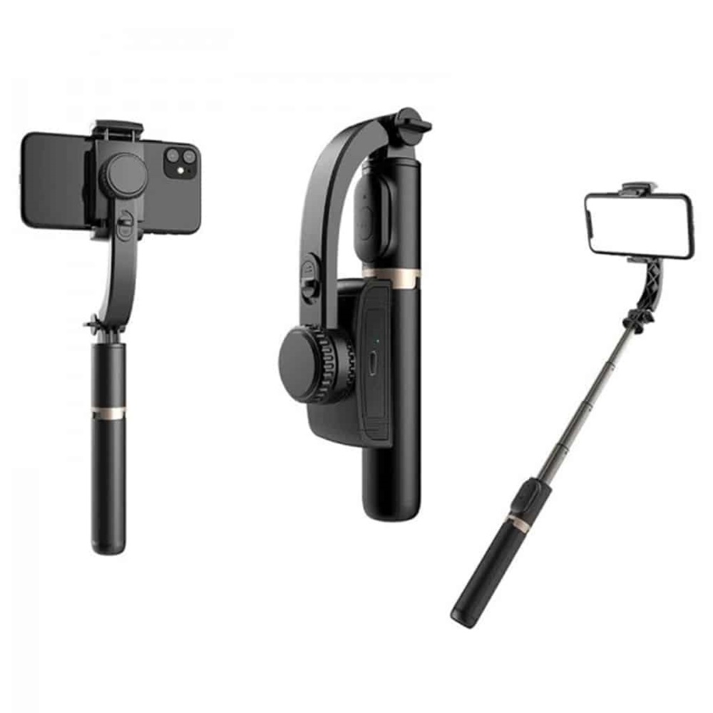 Yesido Bluetooth Selfie Stick, Tripod Foldable Stabilizer (SF14), Black - Image 2