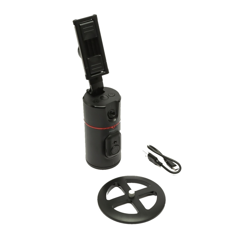 Yesido Auto Face Tracking Tripod 360 Removable Design With Remote Controller Selfie Stick Holder (SF16), Black - Image 3