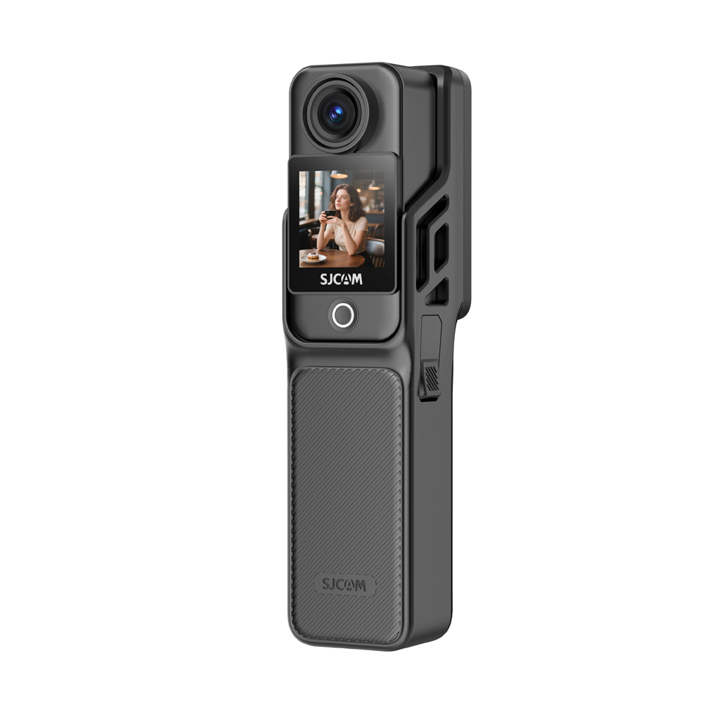 SJCAM Action Camera C400, Sixaxis Gyro Stabilizer, 30m with Waterproof Case, 4K30fps, Screen: 229" rotate touch screen + 13", Black - Image 2