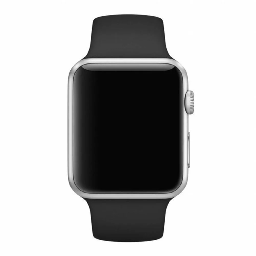 Silicon Apple Watch Strap 38/40/41mm M/L Black - Image 3