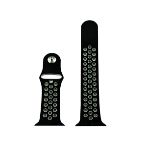 Sport Apple Watch Strap Silica Gel 38/40/41mm M/L Gray Black