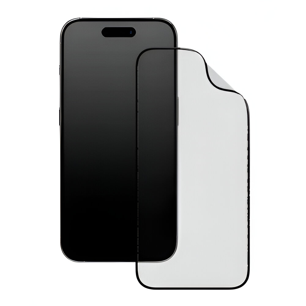 RhinoShield 3D Impact Screen Protector for iPhone 15 Pro Alignment Frame, Clear