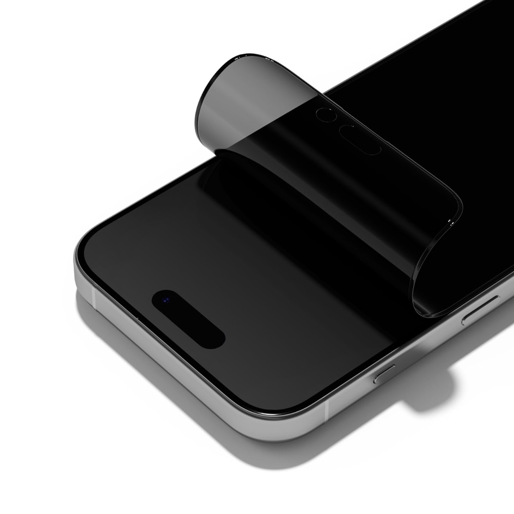 RhinoShield 3D Impact Screen Protector for iPhone 15 Pro Max Privacy Alignment Frame, Clear - Image 2