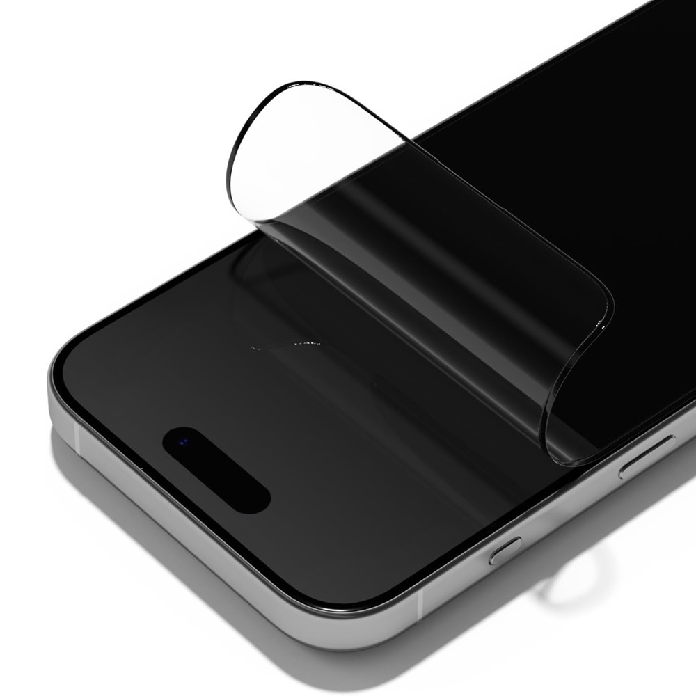 RhinoShield 3D Impact Screen Protector for iPhone 15 Pro Max Alignment Frame, Clear - Image 2