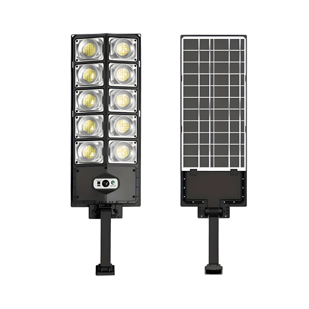 Solar Street Lamp, Solar Panel and Motion Sensor, W7208-6, 10 Lights, 6000 mAh, 3,7 V, 5,5 V/4,5 W. Black - Image 2