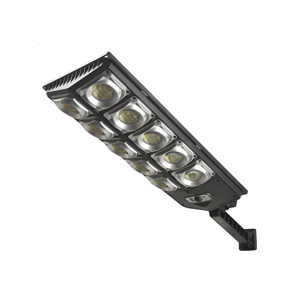 Solar Street Lamp, Solar Panel and Motion Sensor, W7208-6, 10 Lights, 6000 mAh, 3,7 V, 5,5 V/4,5 W. Black - Image 3