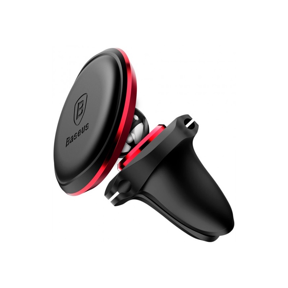 Baseus Car Holder Magnetic Air Vent with Cable Clip, Red - Image 2